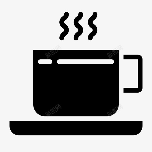 咖啡马克杯茶图标svg_新图网 https://ixintu.com 咖啡 咖啡固体 茶 马克杯