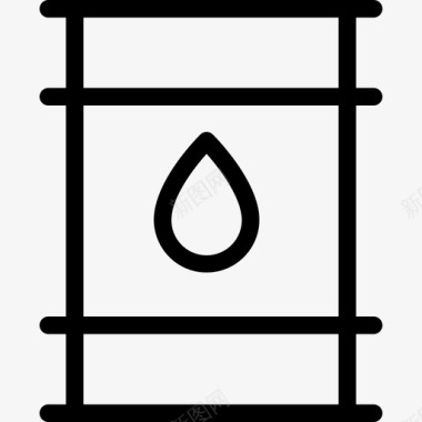 桶装生态25线性图标图标
