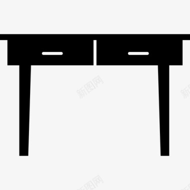 桌子家具4实心图标图标