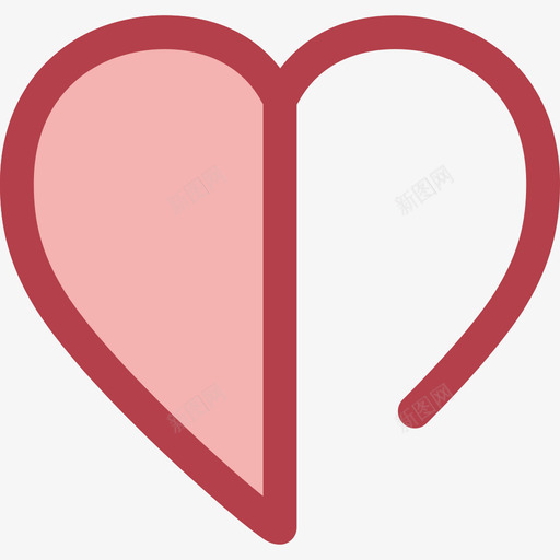 心脏用户界面9红色图标svg_新图网 https://ixintu.com 心脏 用户界面9 红色