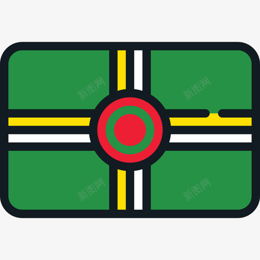 多米尼加旗帜收藏4圆角矩形图标svg_新图网 https://ixintu.com 圆角矩形 多米尼加 旗帜收藏4