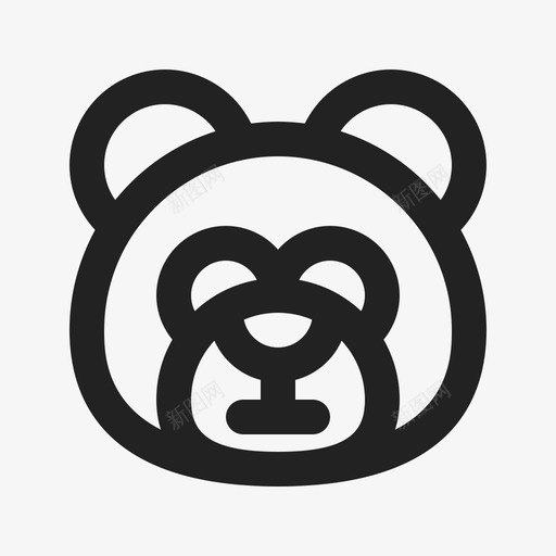熊动物乡村图标svg_新图网 https://ixintu.com 乡村 俄罗斯 动物 泰迪 熊 野生动物