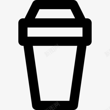 咖啡杯咖啡店20轮廓图标图标