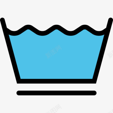 洗衣机衣服9颜色图标图标