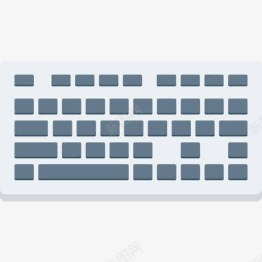 键盘教育26扁平图标图标
