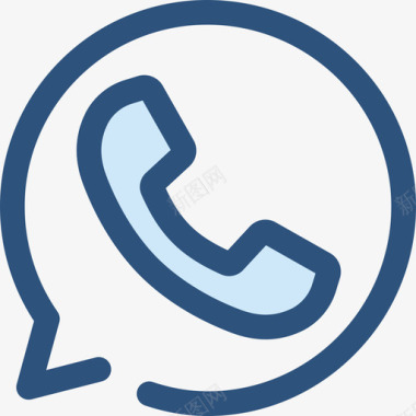 Whatsapp徽标3蓝色图标图标