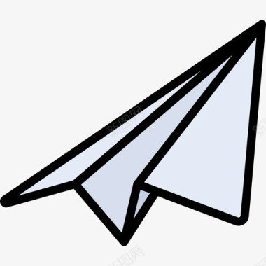纸飞机客户服务9线颜色图标图标
