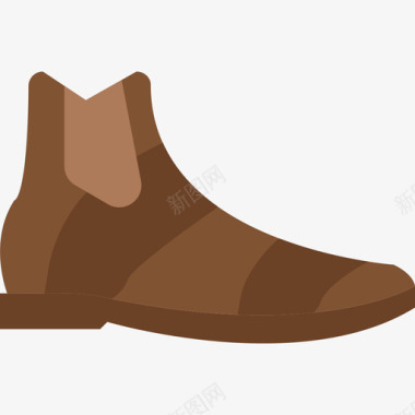 靴子男鞋平底鞋图标图标