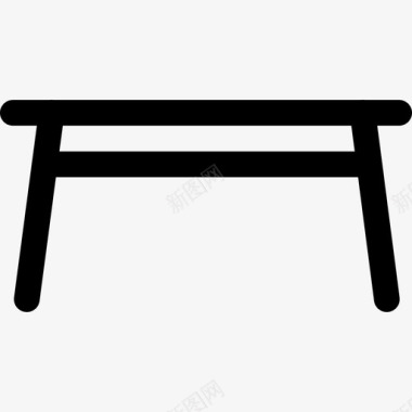 桌子家具1832px线图标图标