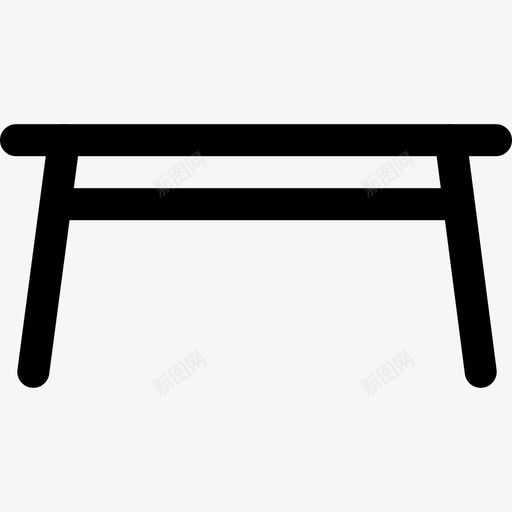 桌子家具1832px线图标svg_新图网 https://ixintu.com 32px线 家具18 桌子