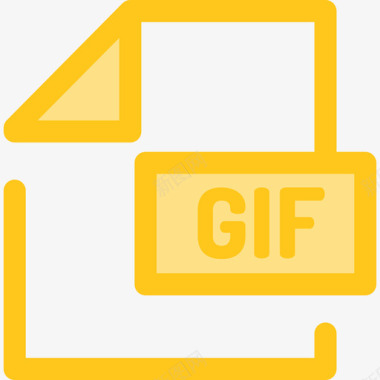 Gif文件和文件夹11黄色图标图标