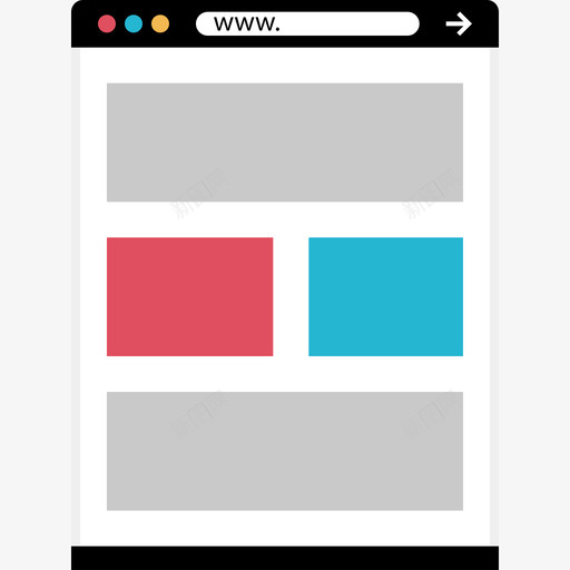 浏览器实体模型平面图标svg_新图网 https://ixintu.com 实体模型 平面 浏览器