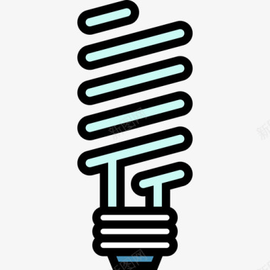 灯泡小工具5线性颜色图标图标