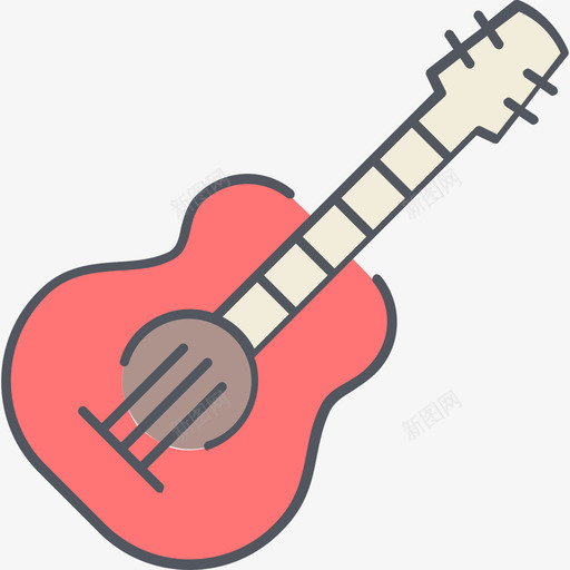 吉他音乐10彩色图标svg_新图网 https://ixintu.com 吉他 彩色 音乐10