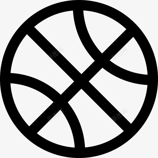 篮球美国直线型图标svg_新图网 https://ixintu.com 直线型 篮球 美国
