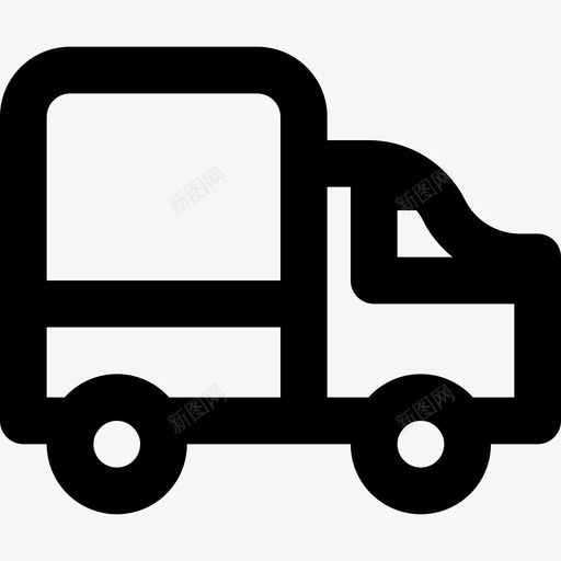 卡车运输21轮廓图标svg_新图网 https://ixintu.com 卡车 轮廓 运输21