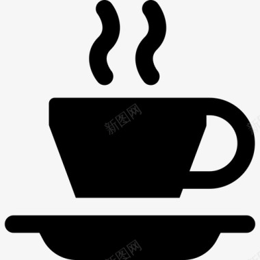 咖啡杯咖啡厅15号装满图标图标