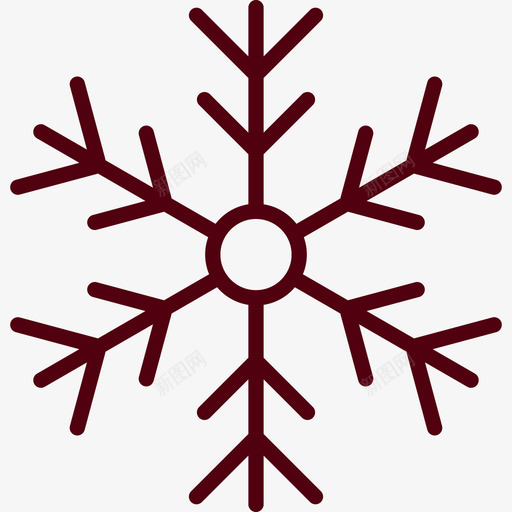 雪花冬季运动2线性颜色图标svg_新图网 https://ixintu.com 冬季运动2 线性颜色 雪花