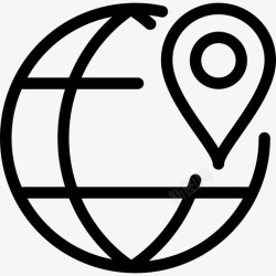 定位小图标2地理定位地图定位和导航2线性图标高清图片