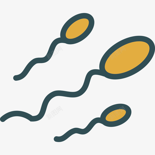 精子医学9线状颜色图标svg_新图网 https://ixintu.com 医学9 精子 线状颜色