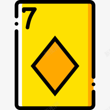 扑克赌场赌博2黄色图标图标