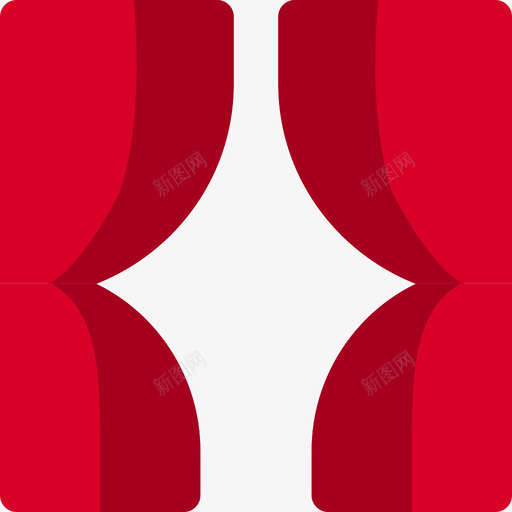 窗帘家具12扁平图标svg_新图网 https://ixintu.com 家具12 扁平 窗帘