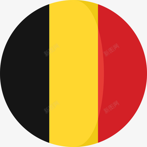 比利时国旗3圆圈平图标svg_新图网 https://ixintu.com 国旗3 圆圈平 比利时