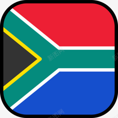 南非旗帜收藏6圆形方形图标图标