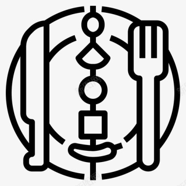 餐厅晚餐食物图标图标