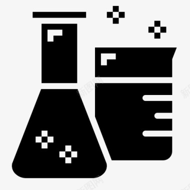 科学烧杯化学图标图标