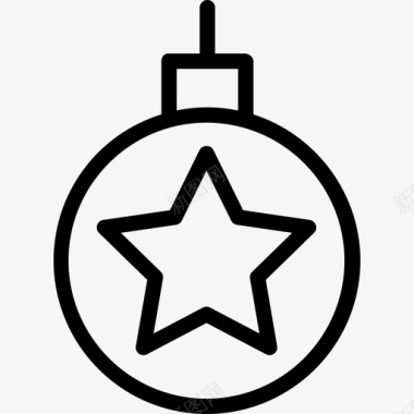 圣诞饰品圣诞元素2直线型图标图标
