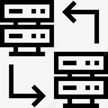 服务器网页开发6线性图标图标