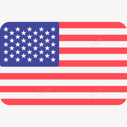美国国际国旗6圆形矩形图标svg_新图网 https://ixintu.com 国际国旗6 圆形矩形 美国