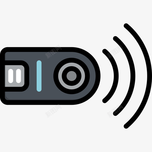 相机遥控器摄影元件3线性颜色图标svg_新图网 https://ixintu.com 摄影元件3 相机遥控器 线性颜色