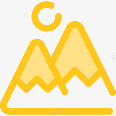 山露营9黄色图标图标
