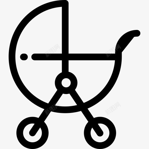 婴儿车16岁直系图标svg_新图网 https://ixintu.com 16岁 婴儿车 直系