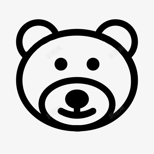 熊森林灰熊图标svg_新图网 https://ixintu.com 动物 森林 灰熊 熊 自然 野生