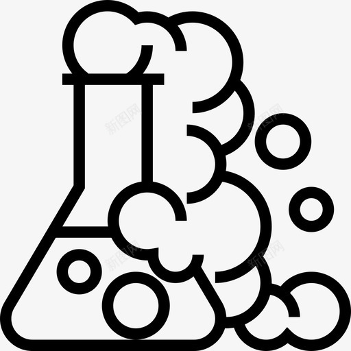 生物化学烧瓶线性图标svg_新图网 https://ixintu.com 生物化学 生物化学烧瓶 线性