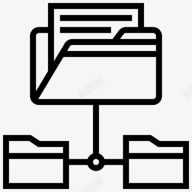 文件夹连接数据图标图标