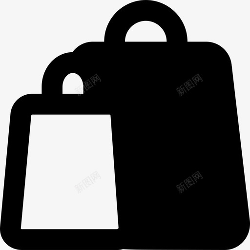 购物袋送货12实心图标svg_新图网 https://ixintu.com 实心 购物袋 送货12