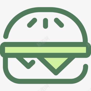 奶酪汉堡食品和餐厅5维德图标图标