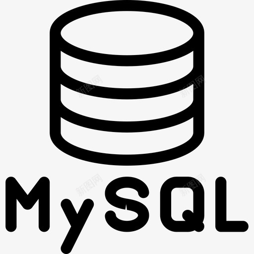 Mysql编码2线性图标svg_新图网 https://ixintu.com Mysql 线性 编码2