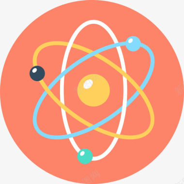 原子能量和能量循环图标图标