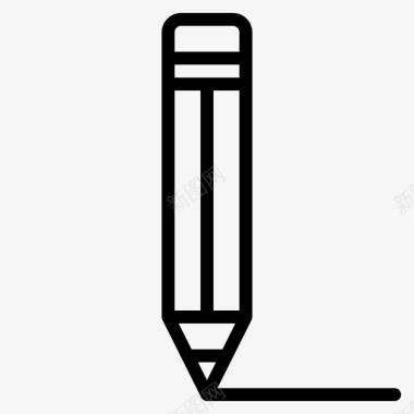 铅笔教育写作图标图标