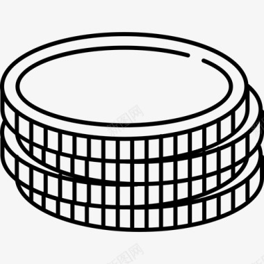 硬币电子商务7128px行图标图标