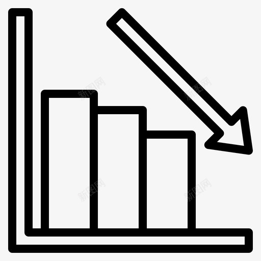 损失图表业务图标svg_新图网 https://ixintu.com 业务 图表 损失