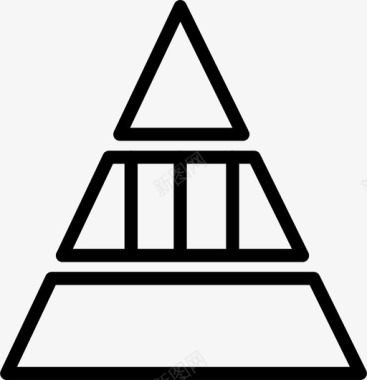 金字塔图分析数据图标图标