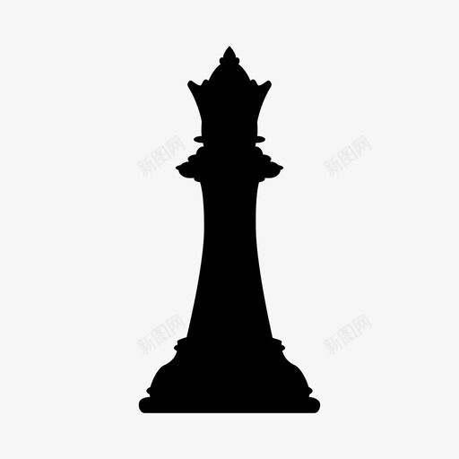 皇后棋盘游戏国际象棋图标svg_新图网 https://ixintu.com 体育 国际象棋 棋盘游戏 游戏 皇后 策略