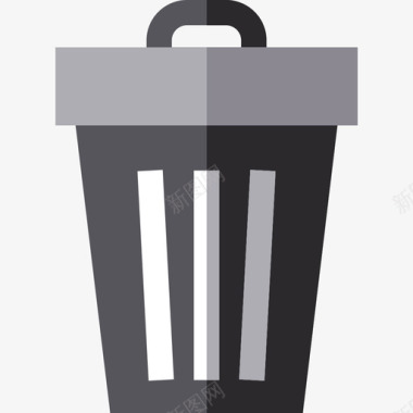 垃圾桶城市4平面图标图标