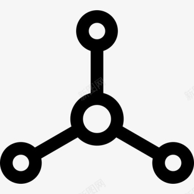 分子实验室装置线性图标图标